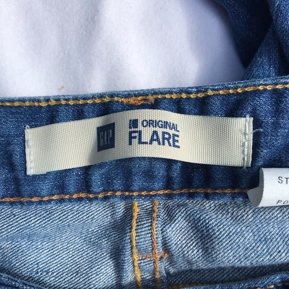 Vintage Y2K Low Rise Flare Jeans 4 Long 27 W - Picture 4 of 9